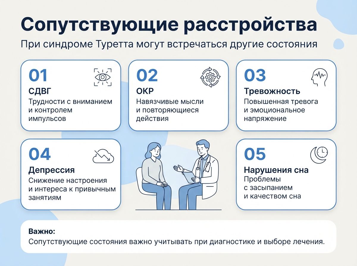 Лечение синдрома Туретта в Пласте инфографика
