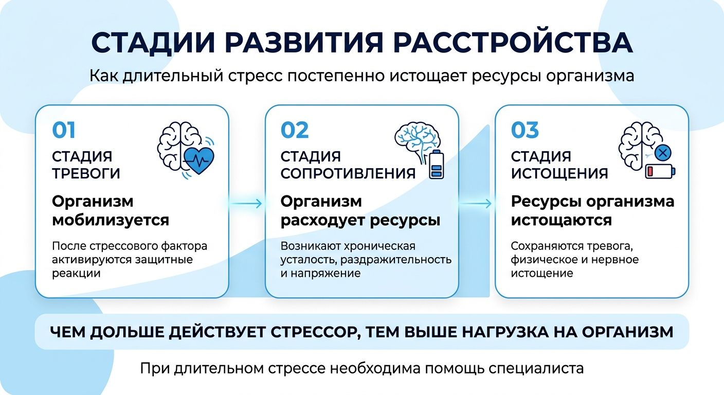 Лечение стресса в Пласте инфографика